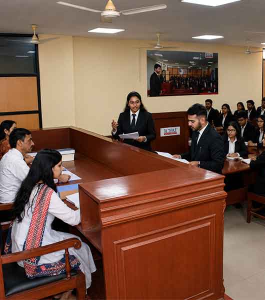 ICFAI University jaipur classroom and learning environment
