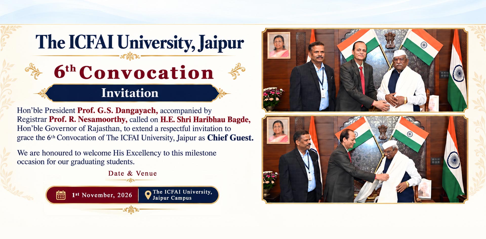 6th Convocation ICFAI jaipur